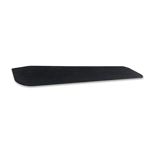 LIEKUMM Rampa antideslizante para silla de ruedas de goma maciza, umbral para umbrales, puertas y cuarto de baño, nuevo diseño (MTR100-2.5), color negro