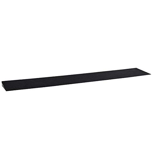 LIEKUMM Rampa de goma para sillas de ruedas, 2 cm de elevación, rampa de superficie antideslizante para umbrales de sillas de ruedas, aberturas de puertas y cuarto de baño (RTR90-2)