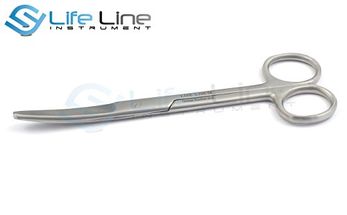 Lifeline Instruments® Tijeras De Operativo Estándar Blunt y Blunt 15cm Curva Instrumentos De Acero Inoxidable