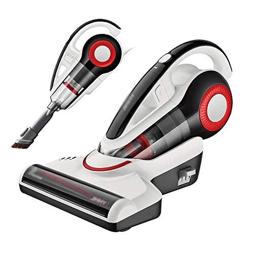 Limpiador cama ácaros del polvo del vacío Handheld Mattress Cleaner, T Tipo UV- Virus Matar, lámpara germicida con una potente succión, avanzada de filtración HEPA for camas almohadas, sofás, alfombr