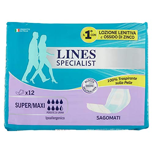 Lines Specialist 14 compresas para incontinencia, para hombre y mujer
