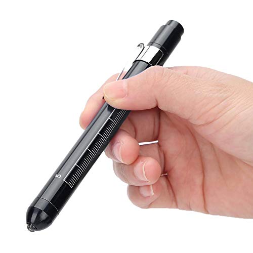 Linterna LED Lámpara de diagnóstico portátil profesional Pluma clínica Examen oftálmico Control de pupila Luz de pluma para médico Enfermera(Negro)