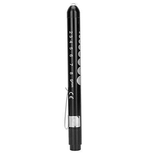 Linterna LED Lámpara de diagnóstico portátil profesional Pluma clínica Examen oftálmico Control de pupila Luz de pluma para médico Enfermera(Negro)
