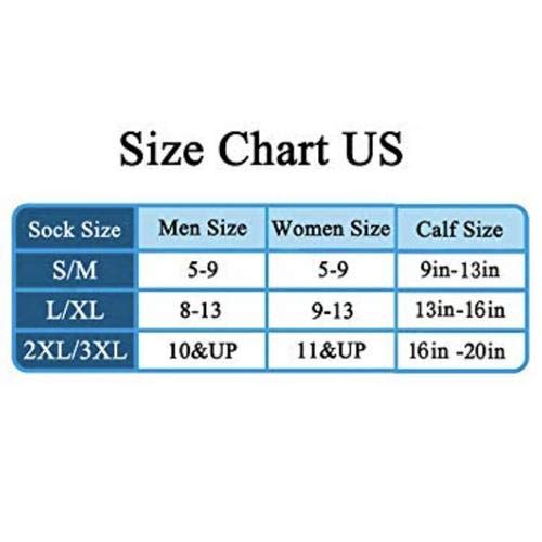 Liteness L/XL Medias de compresión médicas y aléticas, Calcetines de Estiramiento para Deportes al Aire Libre para Hombres y Mujeres.