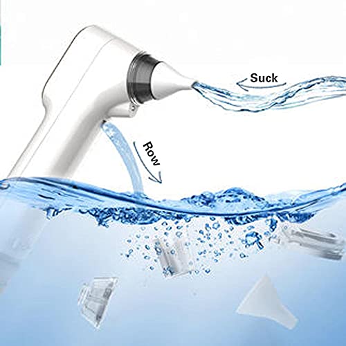 LittRur Aspirador nasal eléctrico para bebés y niños con 4 tipos de cabezales de succión de calidad alimentaria, toda la máquina es impermeable, con luz LED, carga USB, silenciador