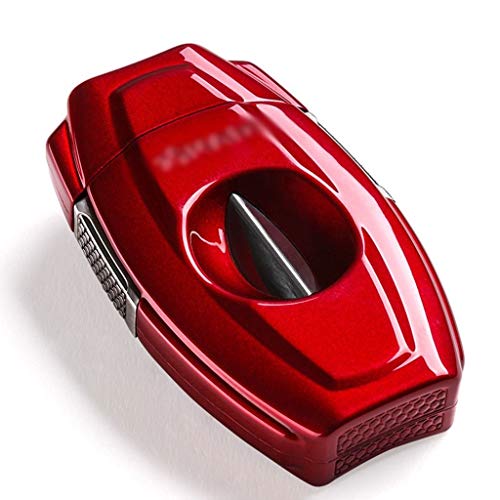 liushop cenicero Tijeras del cigarro del Cortador de cigarro cigarro Tijeras en Forma de V de Acero Inoxidable Cortador de Puros Perforadora cigarro del sacador Herramienta Cenicero portátil