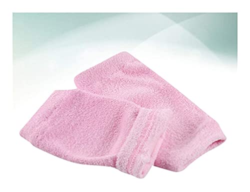 LIXBD 1 par de fundas de gel para codos, guantes hidratantes y secas, para spa, hidratantes, protección de codos, compresión, soporte para codo (color rosa, tamaño: 17 x 7,5 cm)