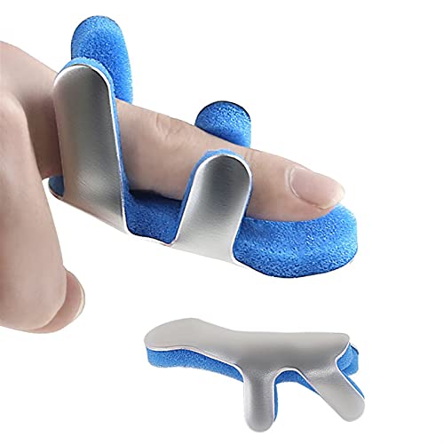 LIZHE Férula de Dedo Dedo Roto Perspieta de Metal Soporte Mazo Estabilizador Dedo Dedo Nudillo Fijación de la Junta Curved Mallet Wrap para Alivio de Dolor de tenosinovitis (Size : Medium)
