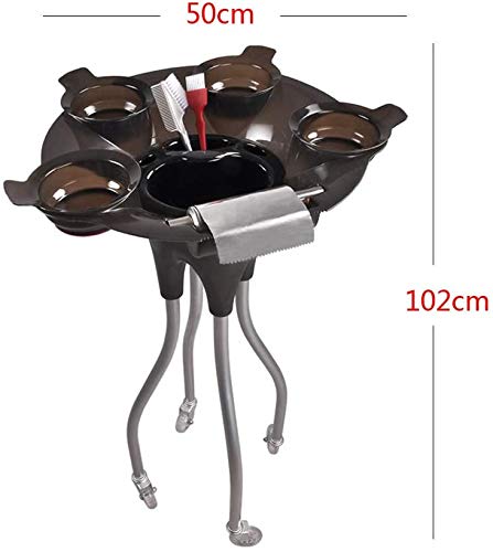 Lloow Peluquería Trolley Almacenamiento de Pelo Sala de Estar Barbero Belleza Almacenamiento SPA/Belleza Bandeja Color Cur Cur CUPA Portable CARROS DE Almacenamiento,Negro