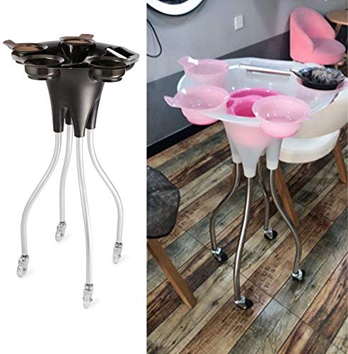 Lloow Peluquería Trolley Almacenamiento de Pelo Sala de Estar Barbero Belleza Almacenamiento SPA/Belleza Bandeja Color Cur Cur CUPA Portable CARROS DE Almacenamiento,Negro