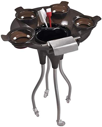Lloow Peluquería Trolley Almacenamiento de Pelo Sala de Estar Barbero Belleza Almacenamiento SPA/Belleza Bandeja Color Cur Cur CUPA Portable CARROS DE Almacenamiento,Negro