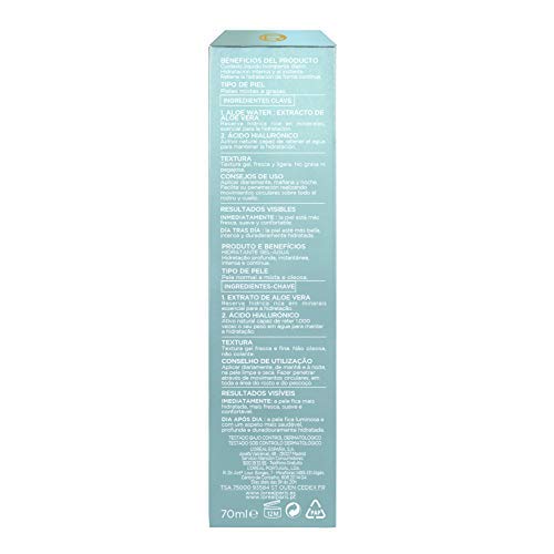 L'Oréal Paris Hydra Genius Cuidado Líquido Facial Hidratante, Para Uso Diario en Pieles Mixtas a Grasas, 70 ml