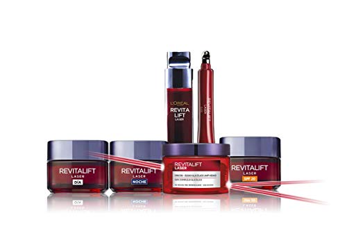 L'Oréal Paris Revitalift Láser Crema de Día Anti-Edad Triple Acción, Protección Solar SPF 20, 50 ml