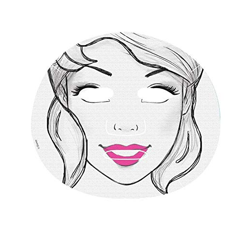 MAD Beauty Mascarilla Facial Hidratante Princesa Aurora, Disney Pop Princess Face Mask Aurora, Translúcido