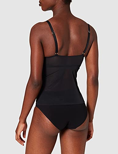 Marca Amazon - Iris & Lilly Corset de Encaje Mujer, Negro (Scooter), 90B, Label: 34B