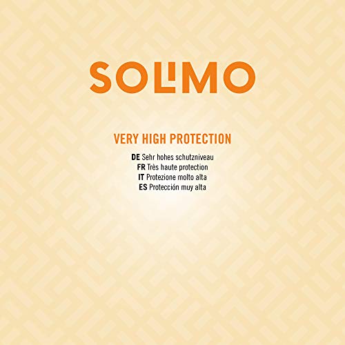 Marca Amazon - Solimo - SUN - Crema solar facial FPS 50+, con vitamin E, antioxidante (4x50 ml)