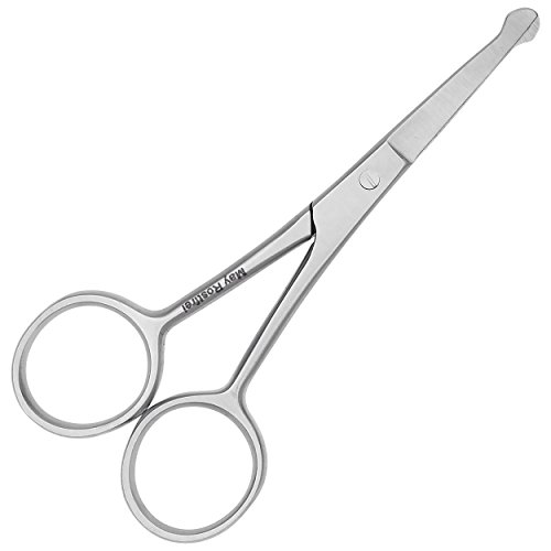 May - Tijeras para perros pequeños - tijeras para patas - tijeras para pelaje - tijeras para perros - tijeras para pelos de perro con extremos redondeados - corte curvado - acero inoxidable