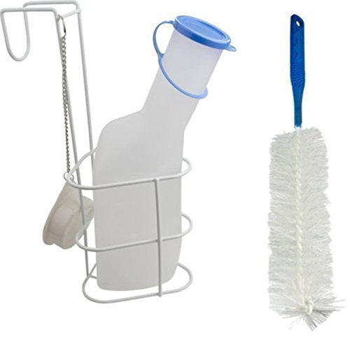 Medi-Inn - Botella para orina, soporte para cama, cepillo de polipropileno, calidad