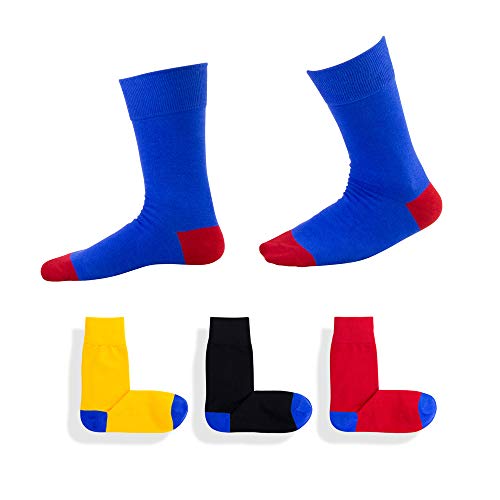 Medias de tubo medianas calcetines de marea para hombres y mujeres color sólido calcetines japoneses de algodón de primavera y verano calcetines coreanos calcetines de compresión,Azul,（EU）S:34/38