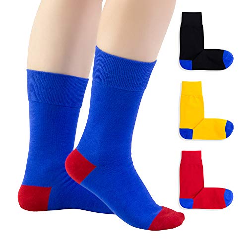 Medias de tubo medianas calcetines de marea para hombres y mujeres color sólido calcetines japoneses de algodón de primavera y verano calcetines coreanos calcetines de compresión,Azul,（EU）S:34/38