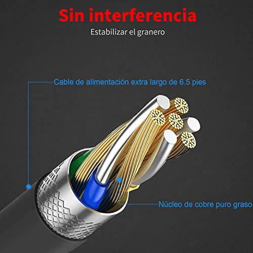 MEROM Fuente de Alimentación 6V Cargador Adaptador para Corriente Universal para monitores de presión Arterial Omron M7, M6, M6C, M500, M4, M400, M3, M2 HEM-7361 HEM-7115 BP5250, BP5350, BP7200