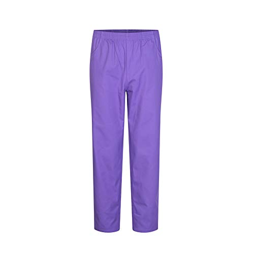 MISEMIYA - PANTALÓN Sanitarios Unisex Cintura ELÁSTICA Uniforme Laboral MÉDICO Enfermera Limpieza Veterinaria SANIDAD HOSTELERÍA- Ref.8312 - XS, Lila