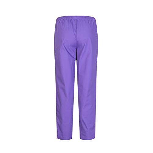 MISEMIYA - PANTALÓN Sanitarios Unisex Cintura ELÁSTICA Uniforme Laboral MÉDICO Enfermera Limpieza Veterinaria SANIDAD HOSTELERÍA- Ref.8312 - XS, Lila