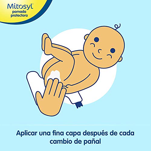 Mitosyl - Pomada Protectora - Previene y trata las irritaciones de la piel del bebé por rozaduras del pañal - 145g