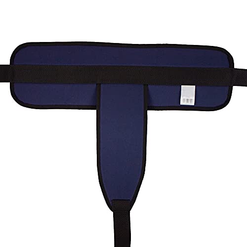 Mobiclinic, Cinturón de sujeción abdominal + pélvico, Acolchado, Marca Española, para Silla de ruedas, para Sofá, cierre con Clip, Ajustable, Talla L, 90-200 cm