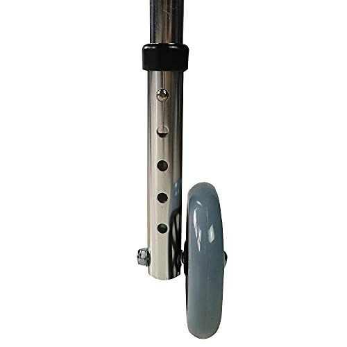 Mobiclinic, Compostela, Andador para Ancianos con Dos Ruedas, Marca Española, Andador Plegable para adultos, andador con asiento, Aluminio, Altura Regulable, Plata/Negro