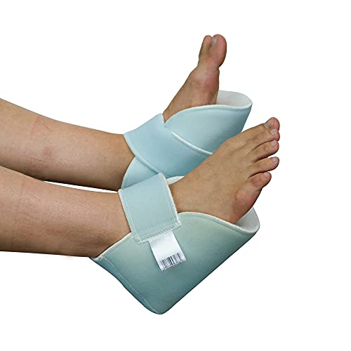 Mobiclinic, Par de taloneras antiescaras, Pack Izquierdo y Derecho, para Codo, para Talón, Marca Española, Prevención de escaras, Tela de borreguito, Talla Única, Ajustable, Lavable, Color Blanco