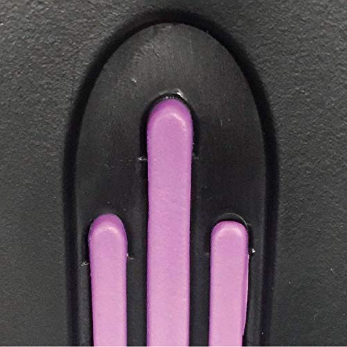 Muletas Advance 2 uds con puño anatómico de goma, Bastón canadiense ortopédico,Color morado, Aluminio, monoplástico