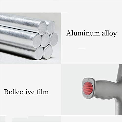 Muletas de antebrazo Individuales con Mango ergonómico/Cuidado de la Salud Muletas de Aluminio con Ajuste de Altura 95-115cm