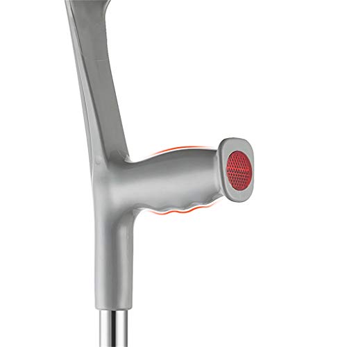 Muletas de antebrazo Individuales con Mango ergonómico/Cuidado de la Salud Muletas de Aluminio con Ajuste de Altura 95-115cm