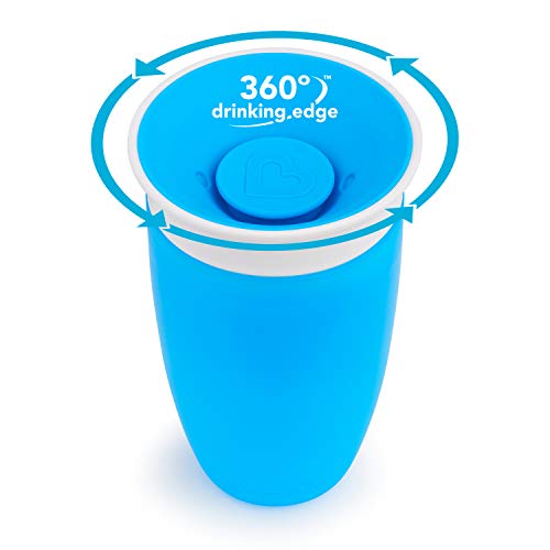 Munchkin Miracle 360 Sippy Cup, Green/Blue, 10oz/296 ml, 2 Pack