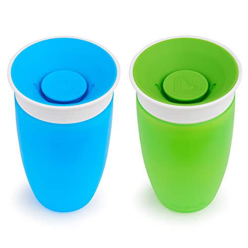 Munchkin Miracle 360 Sippy Cup, Green/Blue, 10oz/296 ml, 2 Pack