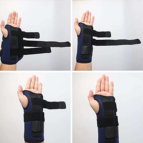 Muñequera de túnel carpiano para apoyo de muñeca con férula ajustable túnel muñeca alivio del dolor para artritis reumatoide (Talla única, Derecha)