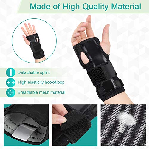 Muñequera tunel carpiano, Férula para Muñaca y Órtesis Muñequera de Protección de Muñeca para Reducir el Dolor de Muñeca, Esguinces de Muñeca o Artritis para Mujeres y Hombres