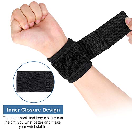 Muñequeras Deportivas Elasticas Ajustable, Muñequera Tunel Carpiano para Hombre y Mujer, Muñequeras Tunel deportivas, Muñequeras Crossfit de Tenis Tendinitis, Prevenir Lesiones Al Hacer deporte