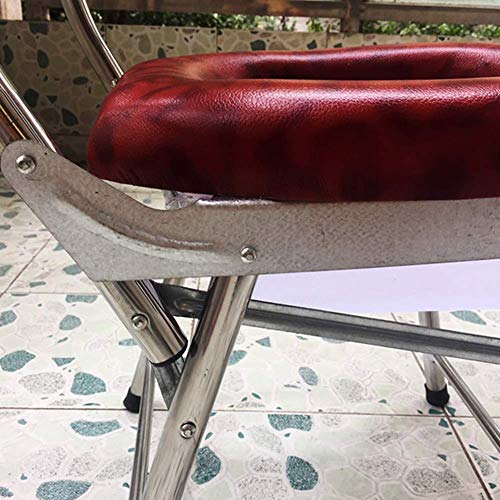 MY1MEY Sillas con Inodoro, Silla De Ruedas Plegable ​con Orina, Silla con Orinal Silla con Orinal Silla de Inodoro Plegable para la cabecera Silla para baño Acolchada para Ancianos Cuidado de