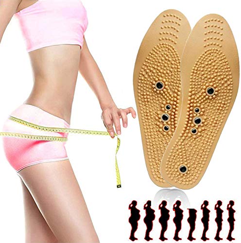 N\A 2 Pares de acupresión Masaje magnético Plantillas Masaje de pies Zapatillas de Calzado Pies de Alivio Tenso Muscular Rigidez, Promover la circulación sanguínea