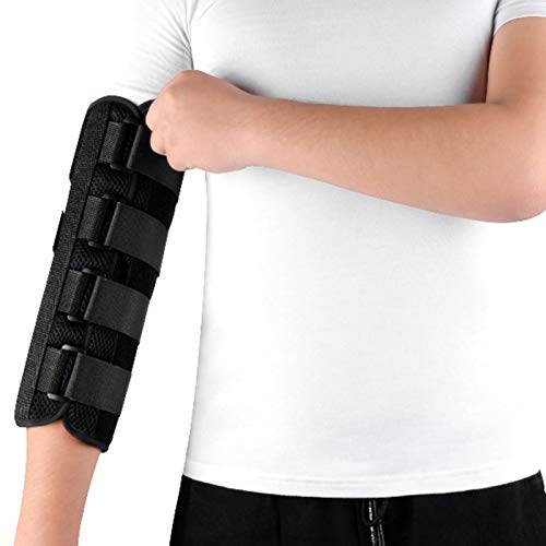 NACHEN Fijación del Codo Soporte Ortopédico Ortesis Férula del Miembro Superior Hemiplejia Fractura del Brazo Equipo De Entrenamiento De Rehabilitación,Black,M