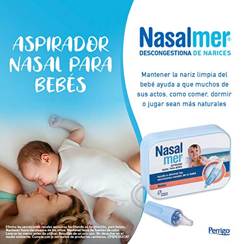 Nasalmer Aspirador Nasal para Bebés - Ideal para quitarle los mocos al bebé antes de ponerlo a dormir