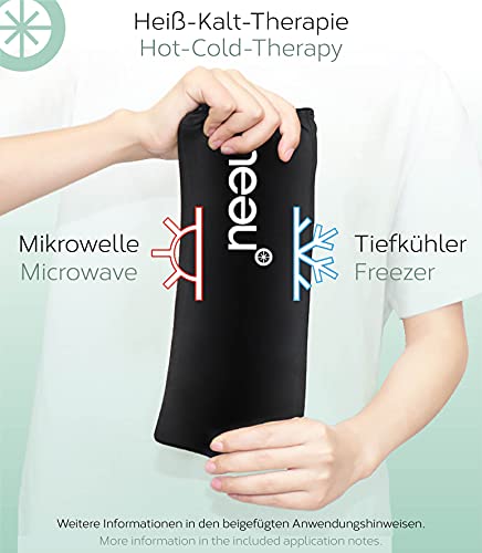 neeu® almohadillas de refrigeración de gel para rodillas, codos y articulaciones, terapia de calor y frío para el tratamiento del dolor para la regeneración (media)