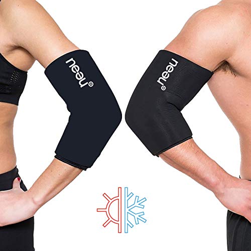 neeu® almohadillas de refrigeración de gel para rodillas, codos y articulaciones, terapia de calor y frío para el tratamiento del dolor para la regeneración (media)