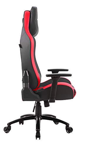Newskill Takamikura - Silla gaming profesional (inclinación y altura regulable, reposabrazos ajustables, reclinable 180º), Color Roja