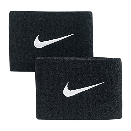 NIKE Guard Stay II Banda Sujeción Espinillera, Unisex Adulto, Negro/Blanco, Talla Única