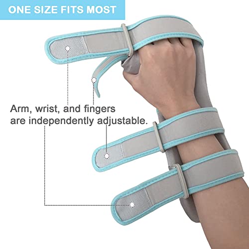 Nlight Férula Muñeca Órtesis Muñequeras con Tablilla para Muñeca Y Pulgar Estabilizador Ideal para Dolor De Síndrome De Túnel Carpiano, Fracturas,Esguinces Y Distensiones,Left,M