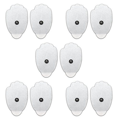 Novatech Almohadillas Electrodos, TENS Electroestimulador Máquina para electrodo Pads Snap 3,5 mm Conector TENS Electrodos Parches para TENS Digital Terapia Máquina Massager(10*Pieces)