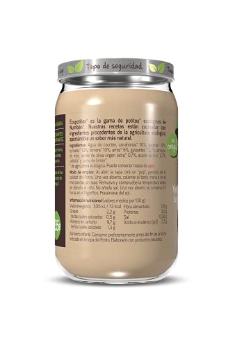 Nutribén EcoPotitos De Verduras de la Huerta con Ternera - Ingredientes ecológicos- Desde Los 6 Meses, Pack de 6 x 235 gr.